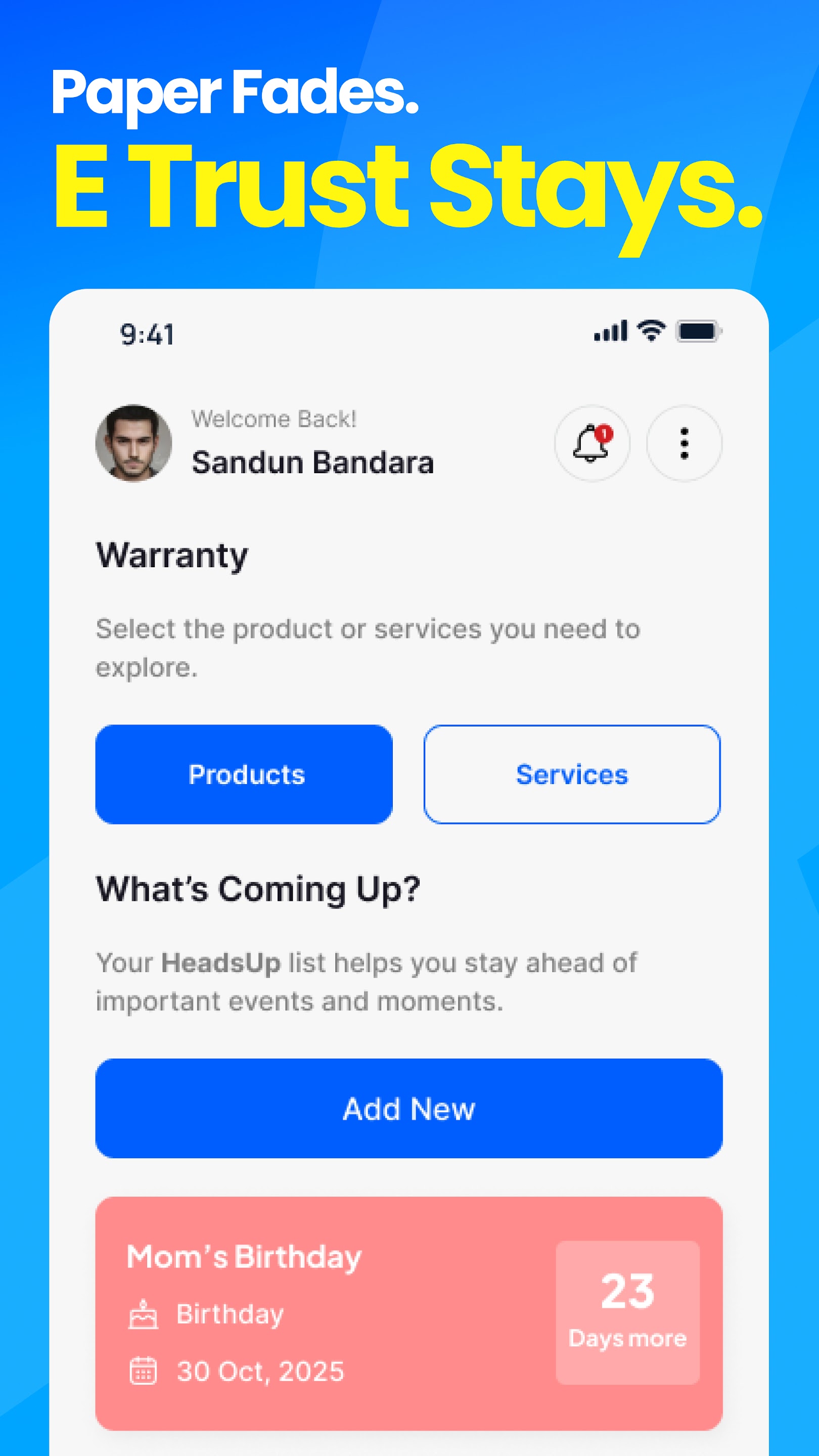 Customer App screenshot 1